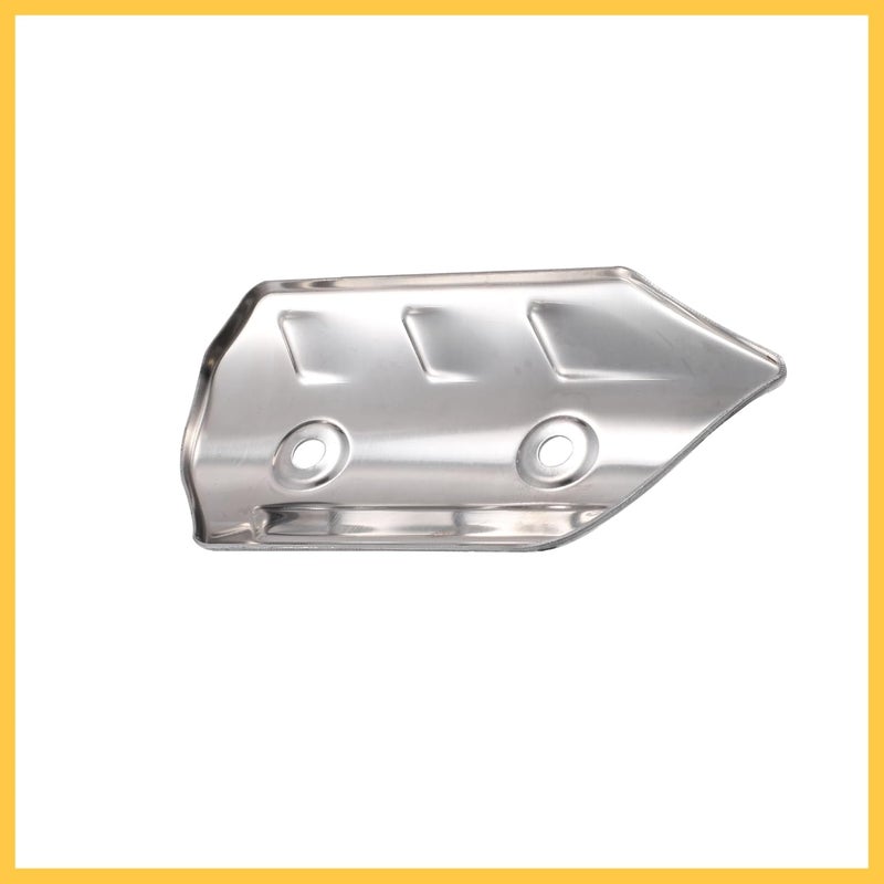 REPAIROCK 1 Set Universal Motorcycle ATV 4.69'' Exhaust Muffler Pipe Heat Shield Cover Guard Protector White Auto Replacement Parts - Image 4